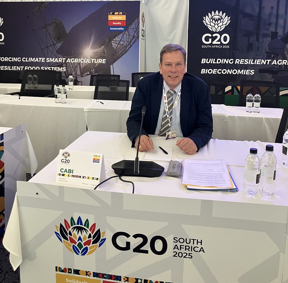 Ulli Kuhlmann at CABI table seat